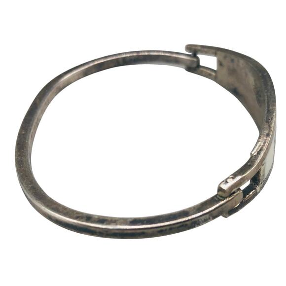 VTG Women's Taxaco Silver Abalone Bracelet Mexico - Picture 3 of 6